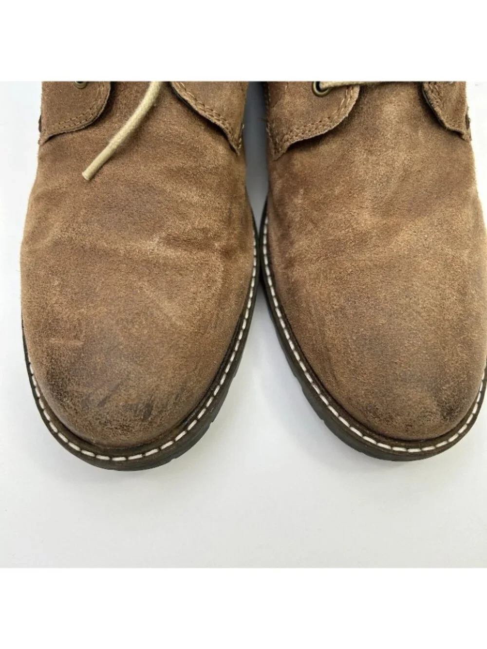 Cole Haan Grand OS Mens Size 10.5 Chukka Brown Leather Boots Lace Up Shoes
